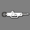 Key Clip W/ Key Ring & Swan Key Tag